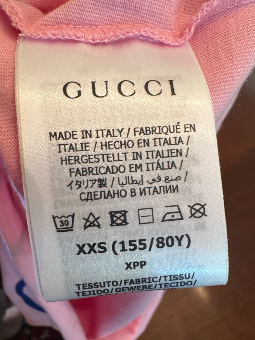 Gucci x Adidas Originals Logo Geometric Print Pink Crop T-Shirt - Picture 7 of 8